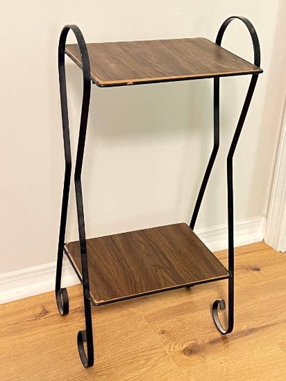 Retro 2-Tier Metal Stand