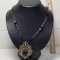 Renaissance Style Handmade Necklace with Matching Earrings