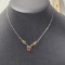 Sterling Silver Choker Necklace with Baltic Amber