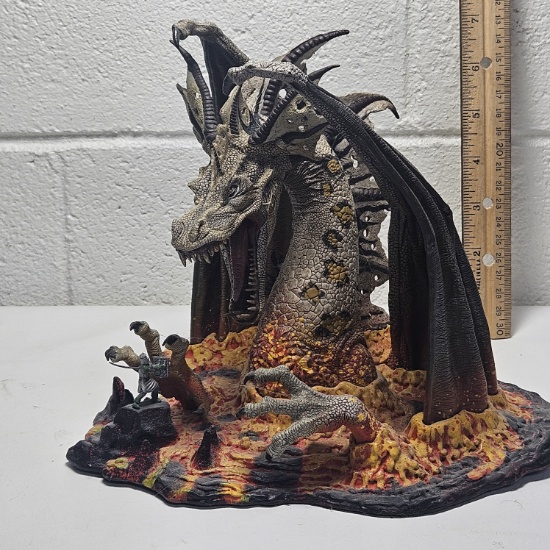 Wizard and Dragon Mythic Figurine