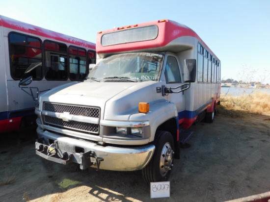 2008 CHEVROLET C5500 ELDORADO NATIONAL PARATRANSIT BUS W/WC LIFT(NON RUNNER)