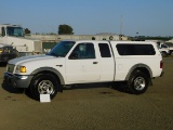 2002 FORD RANGER 4X4 EXTENDED CAB PICKUP TRUCK