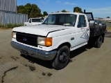 1987 FORD F-350 FLATBED PICKUP TRUCK