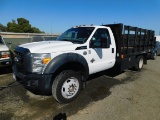 2012 FORD F-550 4X4 STAKE SIDE TRUCK W/LIFTGATE