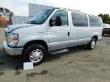 2012 FORD E-350 XLT PASSENGER VAN