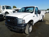 2007 FORD F-350 UTILITY PICKUP TRUCK 4X4