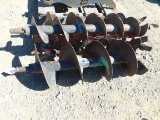ASSORTED POST HOLE AUGER BITS