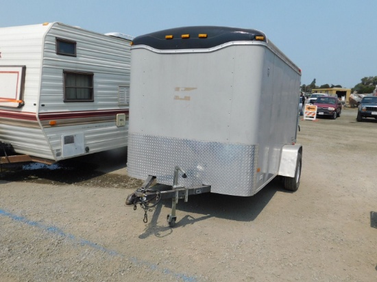 2005 HAULMARK TS 6'X10' CARGO TRAILER W/FOLD DOWN RAMP