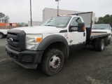 2013 FORD F-550 4X4 FLATBED TRUCK