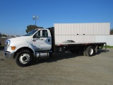 2013 FORD F-750 FLATBED TRUCK W/ LIFTGATE & TOOL BOXES