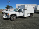 2000 CHEVROLET 3500 HD CHIPPER TRUCK W/ DUMP BED