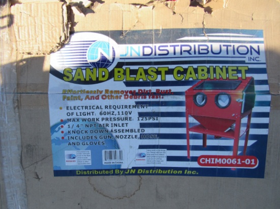 SAND BLAST CABINET, UNUSED