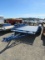 1996 2 AXLE FLATBED EQUIPMENT TRAILER W/ RAMPS