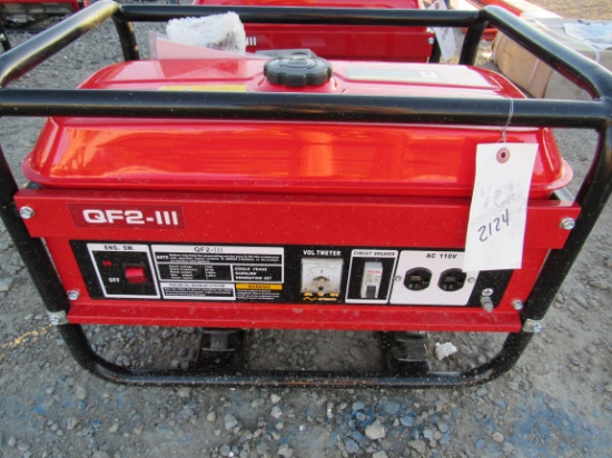 NEW & UNUSED QF2-111 PORTABLE GENERATOR