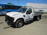 2008 FORD F-350 FLATBED TRUCK W/ FOLD DOWN SIDES