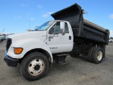 2000 FORD F-650 5 YD DUMP TRUCK