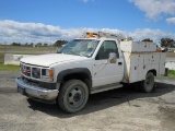 1993 GMC 3500 UTILITY TRUCK W/ AUTO CRANE