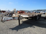 1981 FRUEHAUF TD-20-25 2 AXLE TILT DECK EQUIPMENT TRAILER