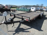 2010 IRON PANTHER 7' X 22' 2 AXLE EQUIPMENT TRAILER