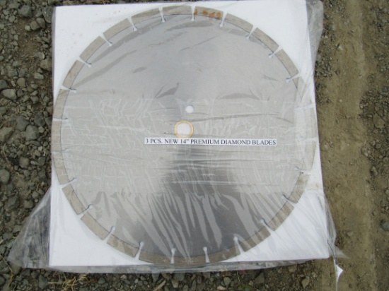 NEW & UNUSED 3 PC 14" DIAMOND BLADES