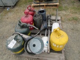 LOT OF GAS CANS