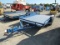 2002 BEST 2 AXLE FLATBED EQUIPMENT TRAILER W/RAMPS