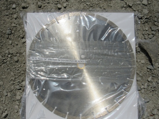 NEW & UNUSED 3 PC 14" DIAMOND BLADES