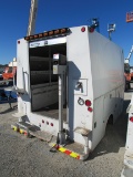 12' ENCLOSED UTILITY BODY W/ BUMPER CRANE