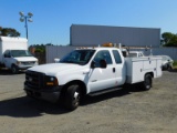 2007 FORD F-350 UTILITY TRUCK W/ CRANE & FUEL TANK