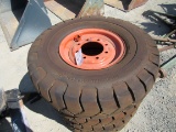 (4) 8.5 X 15 SS SKID STEER TIRES