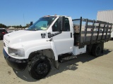 2005 CHEVROLET C4500 STAKE SIDE FLATBED TRUCK W/ TOOL BOXES