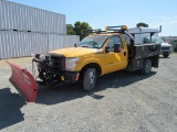 2011 FORD F-350 SUPER DUTY UTILITY PICKUP TRUCK W/ SNOW PLOW
