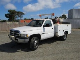 2001 DODGE RAM 3500 UTILITY TRUCK W/ VACUUM EXCAVATOR