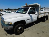 1998 DODGE RAM 3500 FLATBED TRUCK
