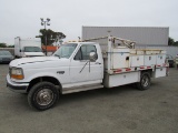 1997 FORD F-SUPER DUTY UTILITY TRUCK W/ CRANE (NON COMPLIANT)