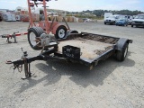 2009 SINGLE AXLE FLATBED TRAILER W/ RAMP