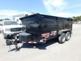 2016 TOWMASTER T14HD 2 AXLE DUMP TRAILER W/ RAMPS