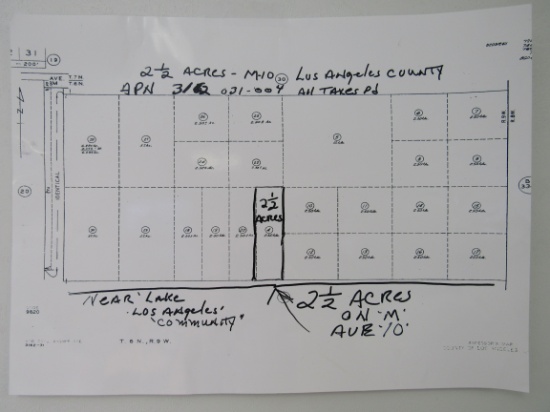 2.5 ACRES ON AVE M-10 LOS ANGELES COUNTY