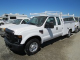 2008 FORD F-350 SD UTILITY PICKUP TRUCK (NON RUNNER)(NO KEY)