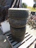 LOT OF (4) ASST TRACTOR TIRES