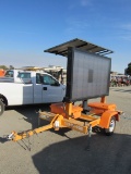 2013 SOLAR TECH SILENT MESSENGER TOWABLE MESSAGE BOARD