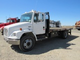 2003 FREIGHTLINER FL60 FLATBED TRUCK W/ CRANE (CA RETRO)