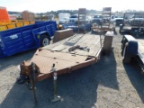 1991 TRAIL EZE 2 AXLE FLAT BED TRAILER