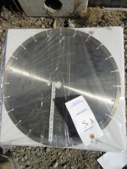 NEW & UNUSED 3 PC 14" DIAMOND BLADES