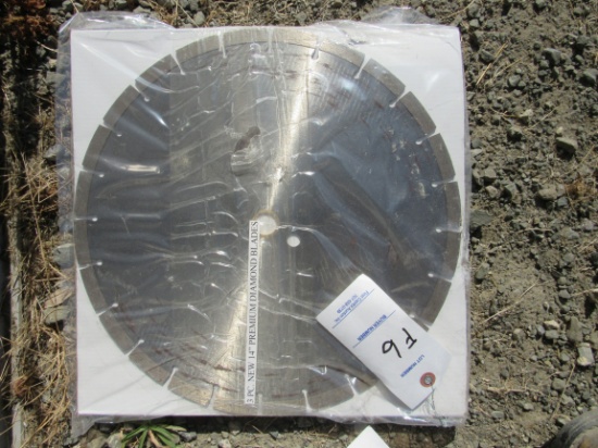 NEW & UNUSED 3 PC 14" DIAMOND BLADES