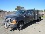 2000 FORD F-350 UTILITY FLATBED TRUCK