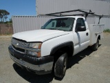 2004 CHEVROLET 2500 HD UTILITY TRUCK