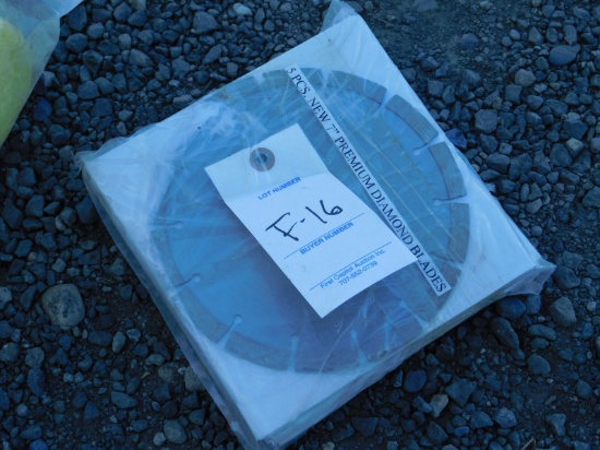 NEW & UNUSED 5 PC 7" DIAMOND BLADES