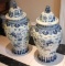 2 Medici Oriental style temple jars