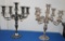 2 Tiffany Silver Candleabra